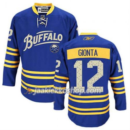 Reebok Miehille NHL Buffalo Sabres Pelipaita Brian Gionta #12 Kolmas Sininen