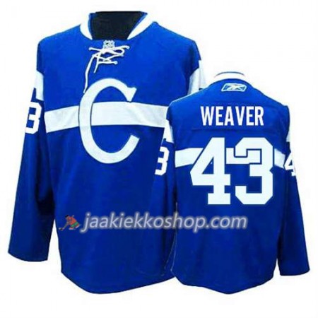 Reebok Miehille NHL Montreal Canadiens Pelipaita Mike Weaver #43 Kolmas Sininen
