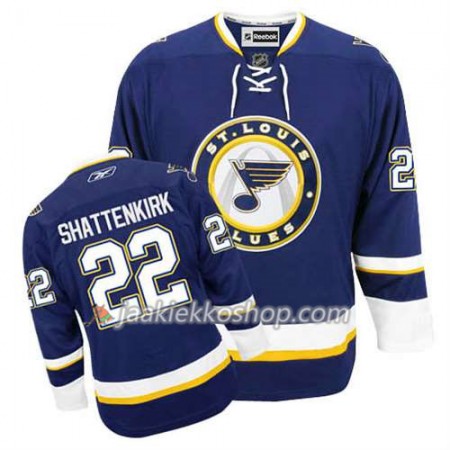Reebok Miehille NHL St. Louis Blues Pelipaita Kevin Shattenkirk #22 Kolmas Sininen