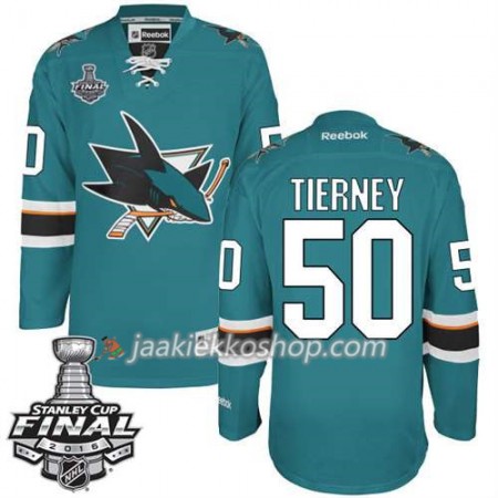 Reebok NHL San Jose Sharks Pelipaita Chris Tierney #50 Teal Koti 2016 Stanley Cup Reebok NHL San Jose Sharks Pelipaita Chris Tierney #50 Teal Koti 2016 Stanley Cup