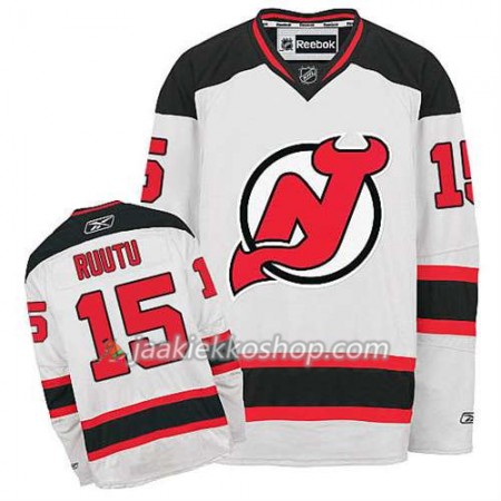 Reebok Miehille NHL New Jersey Devils Pelipaita Tuomo Ruutu #15 Vieras Valkoinen
