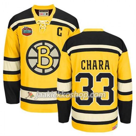 Reebok Miehille NHL Boston Bruins Pelipaita Zdeno Chara #33 Winter Classic Kulta