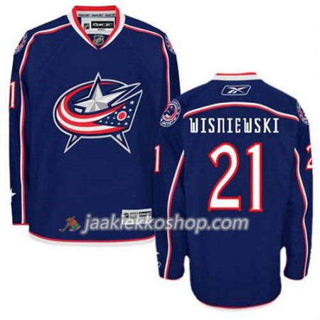 Reebok Miehille NHL Columbus Blue Jackets Pelipaita James Wisniewski #21 Koti Valkoinen
