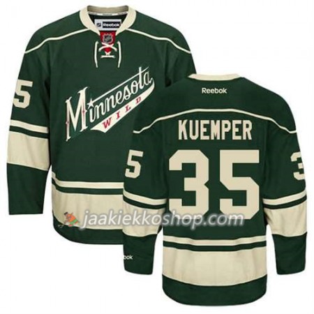 Reebok Miehille NHL Minnesota Wild Pelipaita Darcy Kuemper #35 Kolmas Vihreä
