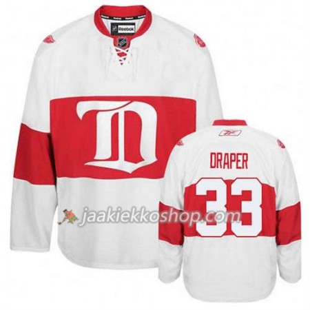 Reebok Miehille NHL Detroit Red Wings Pelipaita Kris Draper #33 Kolmas Winter Classic Valkoinen