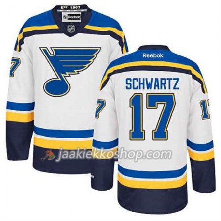 Reebok Miehille NHL St. Louis Blues Pelipaita Jaden Schwartz #17 Vieras Valkoinen