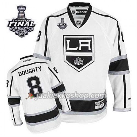 Lapsille NHL Los Angeles Kings Pelipaita Drew Doughty #8 Vieras Valkoinen 2014 Stanley Cup