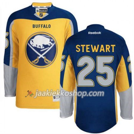 Reebok Miehille NHL Buffalo Sabres Pelipaita Chris Stewart #25 Uusi Kolmas Kulta