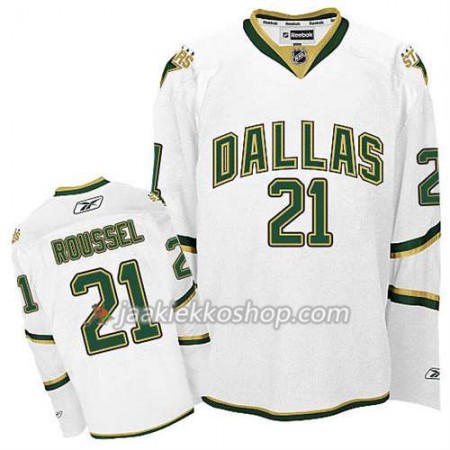Reebok Miehille NHL Dallas Stars Pelipaita Antoine Roussel #21 Kolmas Valkoinen