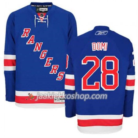 Reebok Miehille NHL New York Rangers Pelipaita Tie Domi #28 Koti Sininen