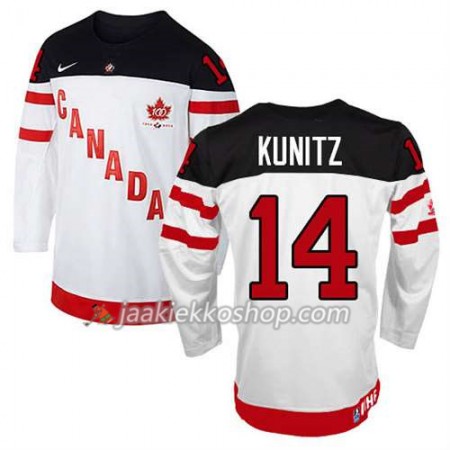 Lapsille NHL Premier Kanada Team Pelipaita Chris Kunitz #14 100th Anniversary Valkoinen Paita