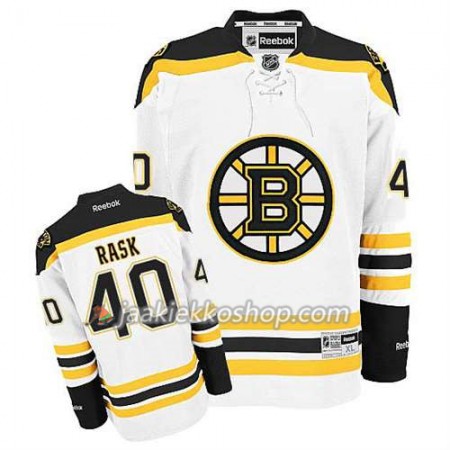 Reebok Miehille NHL Boston Bruins Pelipaita Tuukka Rask #40 Vieras Valkoinen