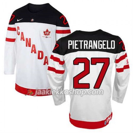 Lapsille NHL Premier Kanada Team Pelipaita Alex Pietrangelo #27 100th Anniversary Valkoinen Paita