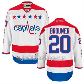 Reebok Miehille NHL Washington Capitals Pelipaita Troy Brouwer #20 Kolmas Valkoinen