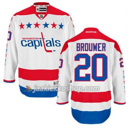 Reebok Miehille NHL Washington Capitals Pelipaita Troy Brouwer #20 Kolmas Valkoinen