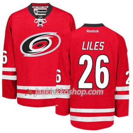 Reebok Miehille NHL Carolina Hurricanes Pelipaita John-Michael Liles #26 Koti Punainen