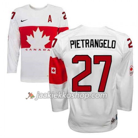 Lapsille NHL Premier Kanada Team Pelipaita Alex Pietrangelo #27 Koti Valkoinen Paita Lapsille NHL Premier Kanada Team Pelipaita Alex Pietrangelo #27 Koti Valkoinen Paita