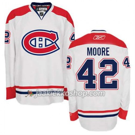 Reebok Miehille NHL Montreal Canadiens Pelipaita Dominic Moore #42 Vieras Valkoinen Reebok Miehille NHL Montreal Canadiens Pelipaita Dominic Moore #42 Vieras Valkoinen