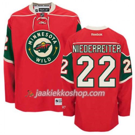 Reebok Miehille NHL Minnesota Wild Pelipaita Nino Niederreiter #22 Koti Punainen