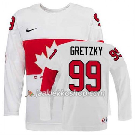 Reebok Nainen NHL Premier Kanada Team Pelipaita Wayne Gretzky #99 Koti Valkoinen Paita
