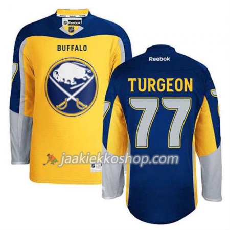 Reebok Miehille NHL Buffalo Sabres Pelipaita Pierre Turgeon #77 Uusi Kolmas Kulta