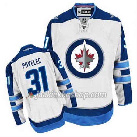Reebok Miehille NHL Winnipeg Jets Pelipaita Ondrej Pavelec #31 Vieras Valkoinen