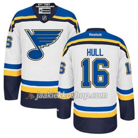 Reebok Miehille NHL St. Louis Blues Pelipaita Brett Hull #16 Vieras Valkoinen