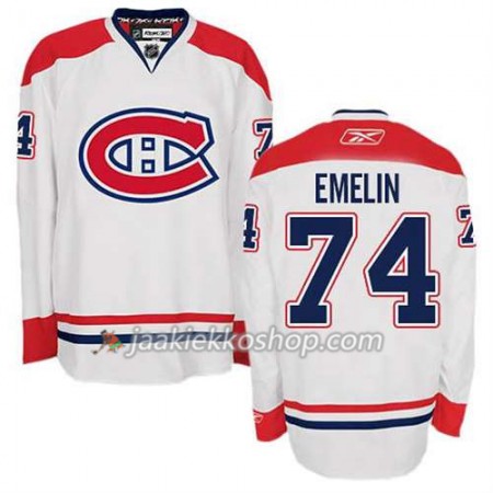 Reebok Miehille NHL Montreal Canadiens Pelipaita Alexei Emelin #74 Vieras Valkoinen