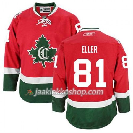 Reebok Miehille NHL Montreal Canadiens Pelipaita Lars Eller #81 Kolmas Uusi Punainen