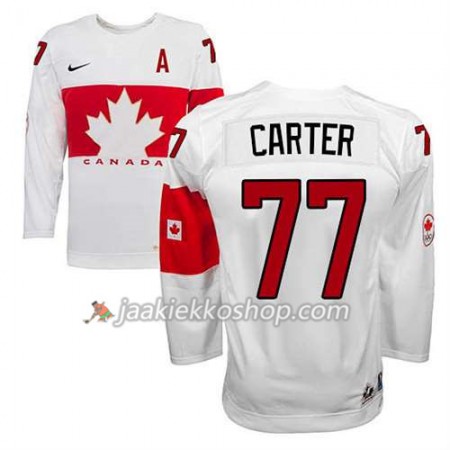 Reebok Miehille NHL Premier Kanada Team Pelipaita Jeff Carter #77 Koti Valkoinen Paita