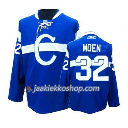 Reebok Miehille NHL Montreal Canadiens Pelipaita Travis Moen #32 Kolmas Sininen
