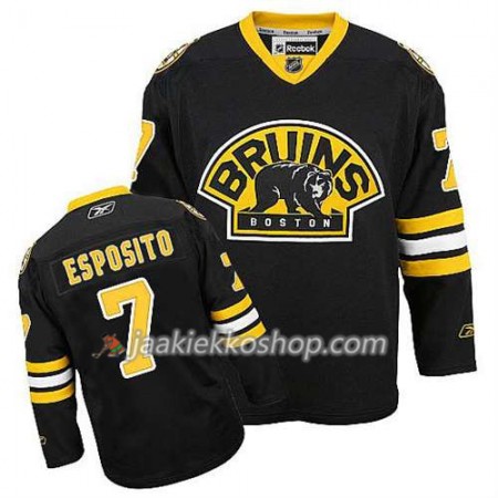 Reebok Miehille NHL Boston Bruins Pelipaita Phil Esposito #7 Kolmas Musta