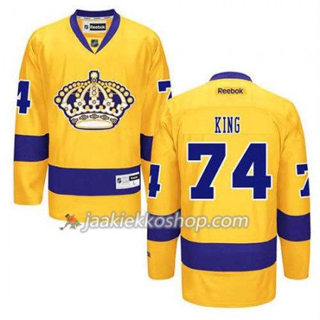 Reebok Miehille NHL Los Angeles Kings Pelipaita Dwight King #74 Kolmas Kulta