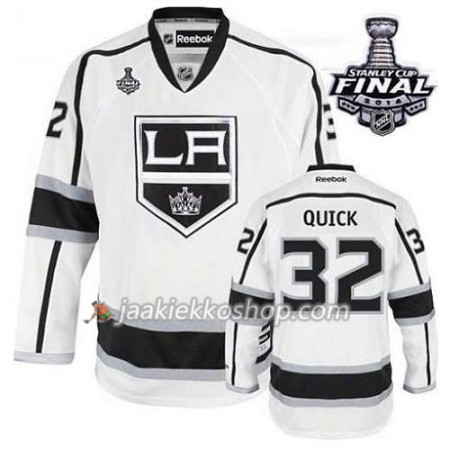 Reebok Miehille NHL Los Angeles Kings Pelipaita Jonathan Quick #32 Vieras Valkoinen 2014 Stanley Cup Reebok Miehille NHL Los Angeles Kings Pelipaita Jonathan Quick #32 Vieras Valkoinen 2014 Stanley Cup