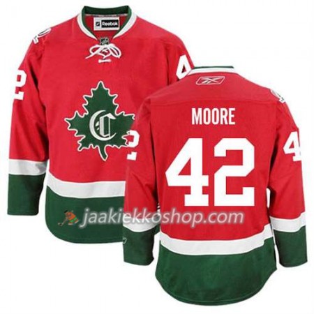 Reebok Miehille NHL Montreal Canadiens Pelipaita Dominic Moore #42 Kolmas Uusi Punainen