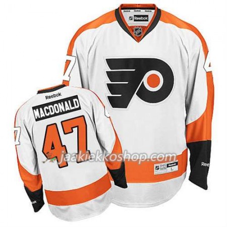 Reebok Miehille NHL Philadelphia Flyers Pelipaita Andrew MacDonald #47 Vieras Valkoinen