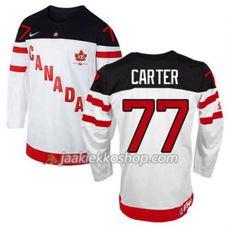 Reebok Miehille NHL Premier Kanada Team Pelipaita Jeff Carter #77 100th Anniversary Valkoinen Paita