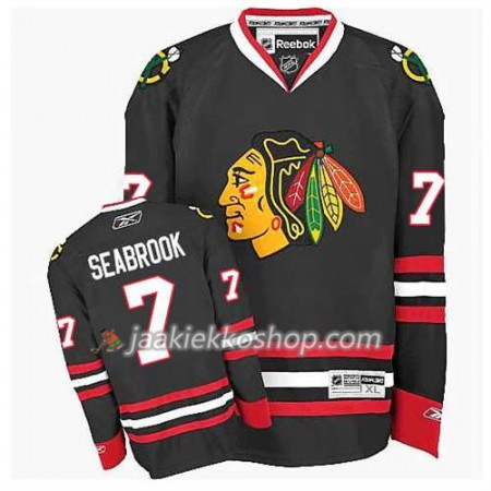 Reebok Miehille NHL Chicago Blackhawks Pelipaita Brent Seabrook #7 Kolmas Musta