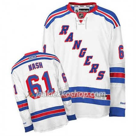 Reebok Miehille NHL New York Rangers Pelipaita Rick Nash #61 Vieras Valkoinen