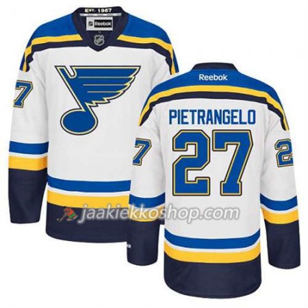 Reebok Miehille NHL St. Louis Blues Pelipaita Alex Pietrangelo #27 Vieras Valkoinen