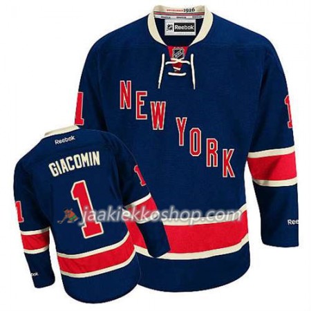 Reebok Miehille NHL New York Rangers Pelipaita Eddie Giacomin #1 Kolmas Sininen