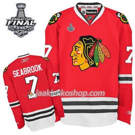 Reebok Miehille NHL Chicago Blackhawks Pelipaita Brent Seabrook #7 Koti Punainen 2015 Stanley Cup Reebok Miehille NHL Chicago Blackhawks Pelipaita Brent Seabrook #7 Koti Punainen 2015 Stanley Cup