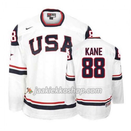 Reebok Miehille NHL Premier Olympic-USA Team Pelipaita Patrick Kane #88 Premier Valkoinen Paita