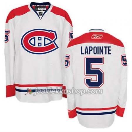 Reebok Miehille NHL Montreal Canadiens Pelipaita Guy Lapointe #5 Vieras Valkoinen
