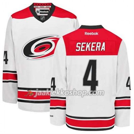 Reebok Miehille NHL Carolina Hurricanes Pelipaita Andrej Sekera #4 Vieras Valkoinen