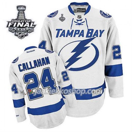 Reebok Nainen NHL Tampa Bay Lightning Pelipaita Ryan Callahan#24 Vieras Valkoinen 2015 Stanley Cup