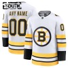 Lapsille NHL Boston Bruins Pelipaita Custom Fanatics Premium 2025-26 vieras Valkoinen