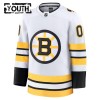 Lapsille NHL Boston Bruins Pelipaita Custom Fanatics Premium 2025-26 vieras Valkoinen