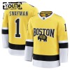 Lapsille NHL Boston Bruins Pelipaita Fanatics NHL Stadium Series Premium Jeremy Swayman 2025-26 Gold