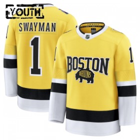 Lapsille NHL Boston Bruins Pelipaita Fanatics NHL Stadium Series Premium Jeremy Swayman 2025-26 Gold